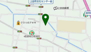 丼丸 田中家(5号店)上田材木町店の地図画像