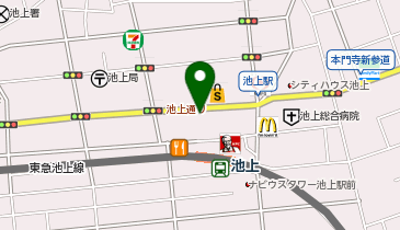 丼丸 水産 池上店の地図画像