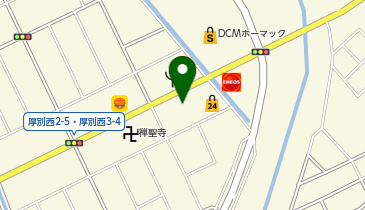 千葉商店海鮮 丼丸 厚別西店の地図画像