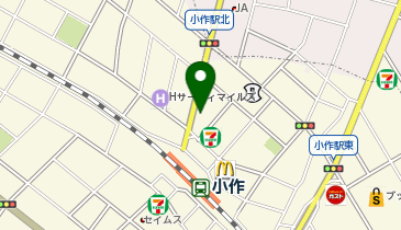 丼丸 H&B 小作店の地図画像