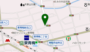 福家 丼丸 東青梅店の地図画像