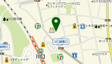 不二家 ららテラス川口店の地図画像