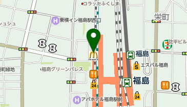 不二家 ペコちゃんmilkyタイム 福島駅西口店の地図画像