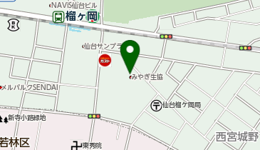 不二家 みやぎ生協榴岡店【閉店】の地図画像