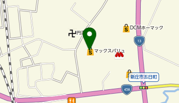 不二家 マックスバリュ新庄店の地図画像