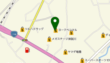 不二家 ヨークベニマルメガステージ須賀川南店の地図画像