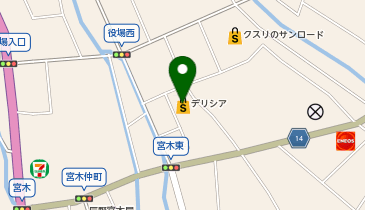 不二家 デリシア辰野店の地図画像