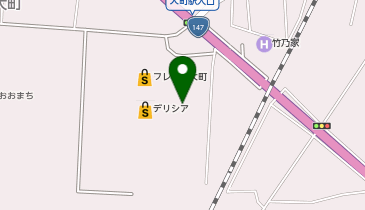 不二家 デリシア大町店の地図画像