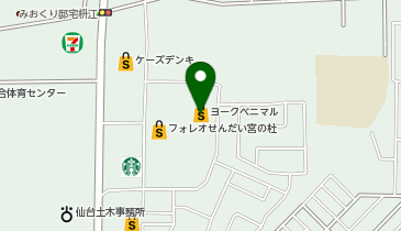 不二家 ヨークベニマルフォレオ東仙台店の地図画像