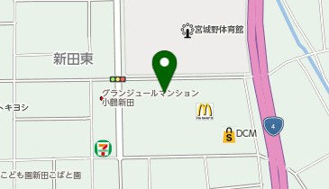 不二家 ヨークベニマル新田東店の地図画像