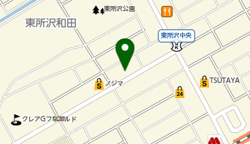 不二家 ヤオコー東所沢店の地図画像