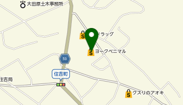 不二家 ヨークベニマル大田原住吉店の地図画像