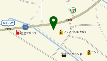 不二家 ヨークベニマル泉下川店の地図画像