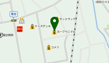不二家 ヨークベニマル矢板店の地図画像