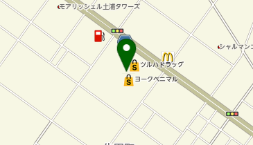 不二家 ヨークベニマル土浦生田町店の地図画像