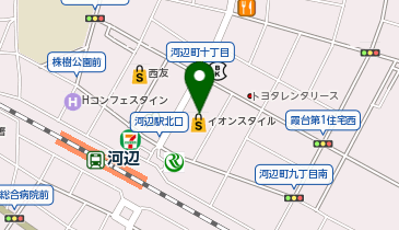 不二家 イオンスタイル河辺店の地図画像
