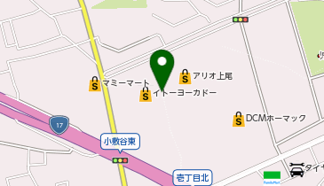 不二家 アリオ上尾店の地図画像
