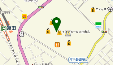 不二家 イオンモール四日市北店の地図画像