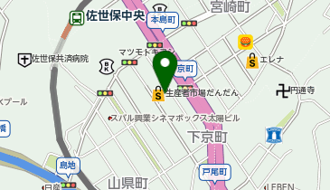 不二家 佐世保店【閉店】の地図画像