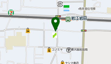 不二家 若江岩田店の地図画像