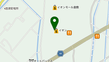 不二家 イオンモール倉敷店の地図画像