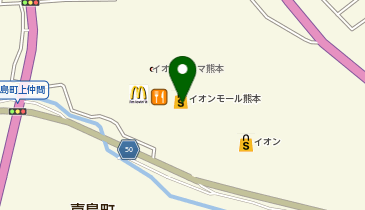 不二家 イオン熊本店の地図画像