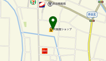 不二家 大阪屋ショップ 赤田店の地図画像