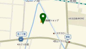 不二家 大阪屋ショップ 呉羽店の地図画像