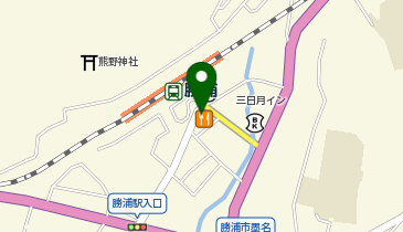不二家 勝浦駅前店の地図画像