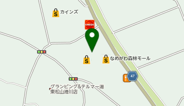 不二家 なめがわモールベイシア店の地図画像