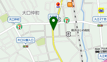 不二家 大口店(神奈川県)の地図画像