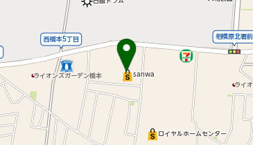 不二家 三和西橋本店の地図画像