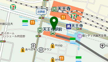 不二家 Pekolicious あべのハルカス近鉄本店の地図画像