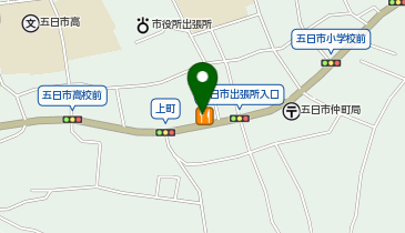 不二家 五日市店の地図画像