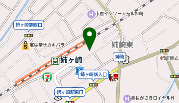 不二家 姉崎店の地図画像