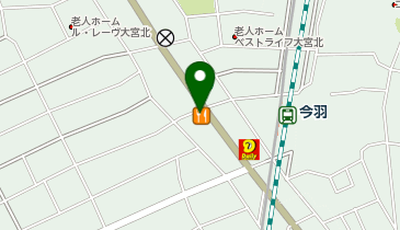 不二家 今羽店の地図画像