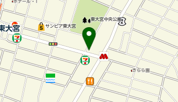 不二家 東大宮店の地図画像