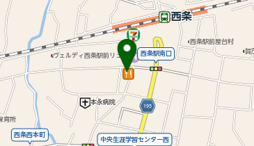 不二家 西条店の地図画像