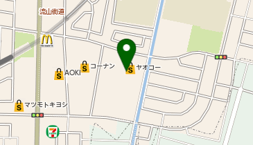 不二家 ヤオコー南流山店の地図画像