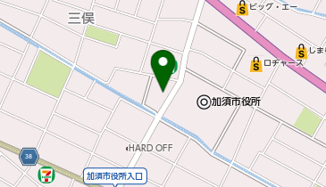不二家 加須店の地図画像