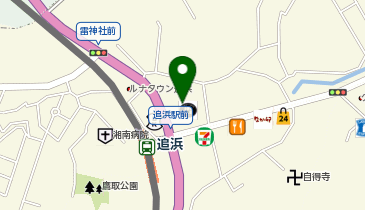 不二家 追浜店の地図画像