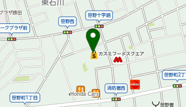 不二家 フードスクエアカスミ ひたちなか笹野店の地図画像