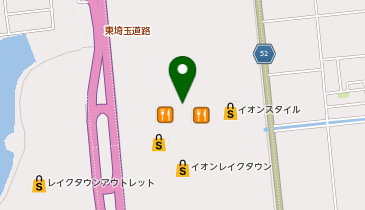 不二家 イオンレイクタウン店の地図画像