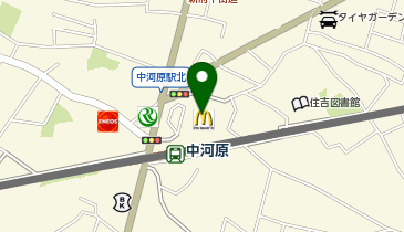 不二家 ライフ中河原店の地図画像