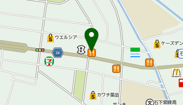 不二家 石下店の地図画像