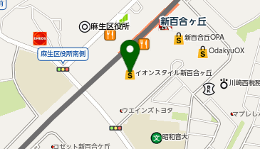 不二家 イオンスタイル新百合ケ丘店の地図画像