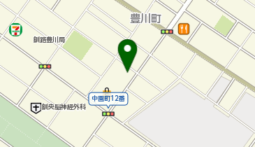 不二家 釧路中園店の地図画像