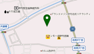 不二家 イオン伊丹昆陽店の地図画像
