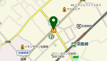 不二家 羽倉崎店の地図画像