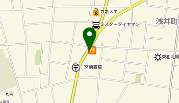 不二家 浅井町店の地図画像